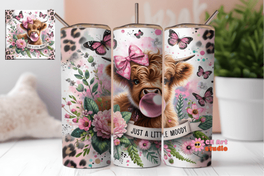 Coquette Highland Cow  20 oz Tumbler