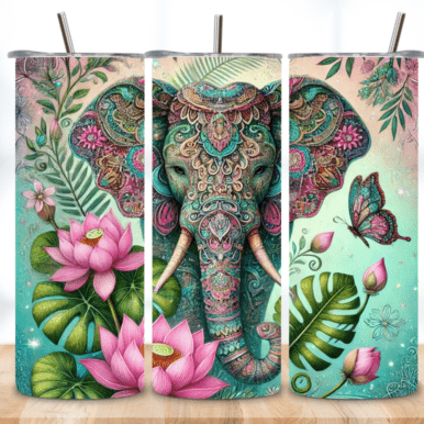 Elephant Mandala 20 OZ Tumbler