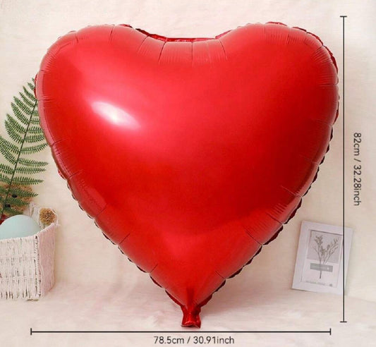 Giant Heart Balloon 82cm x 78.5